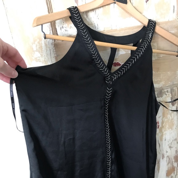 Naked Zebra Black T-Back dressy top, size Large - Picture 7 of 12